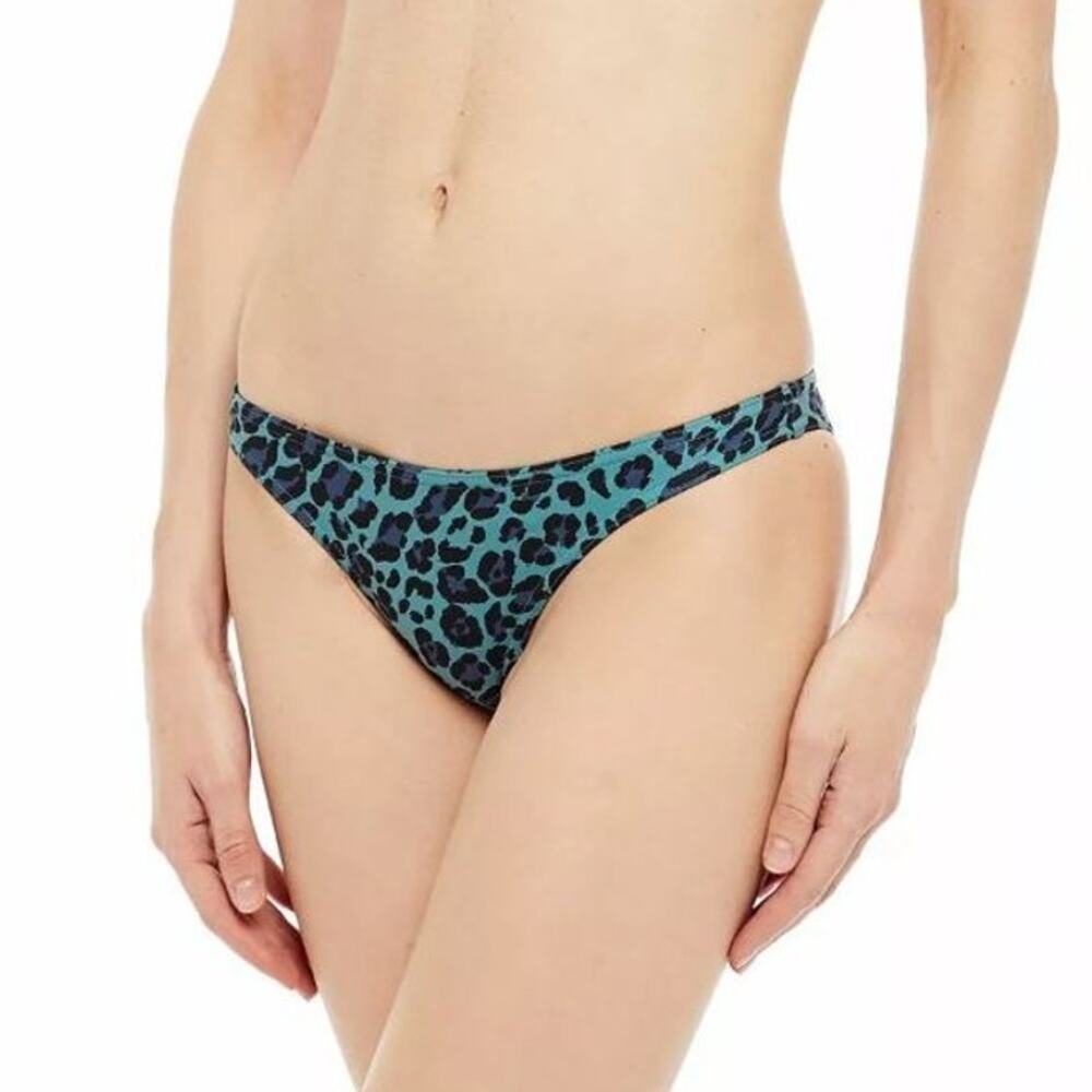 Zimmermann Teal Leopard Bikini Bottom NWT Size 0 / US 2-4 XS